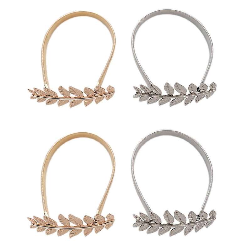 4 Pack Curtain Tiebacks,simple Leaves Curtain Clip Spring Soft Tie