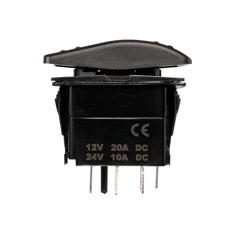 2x 12v 20a Winch In Winch Out On-off-on Rocker Switch 7 Pin Led Green