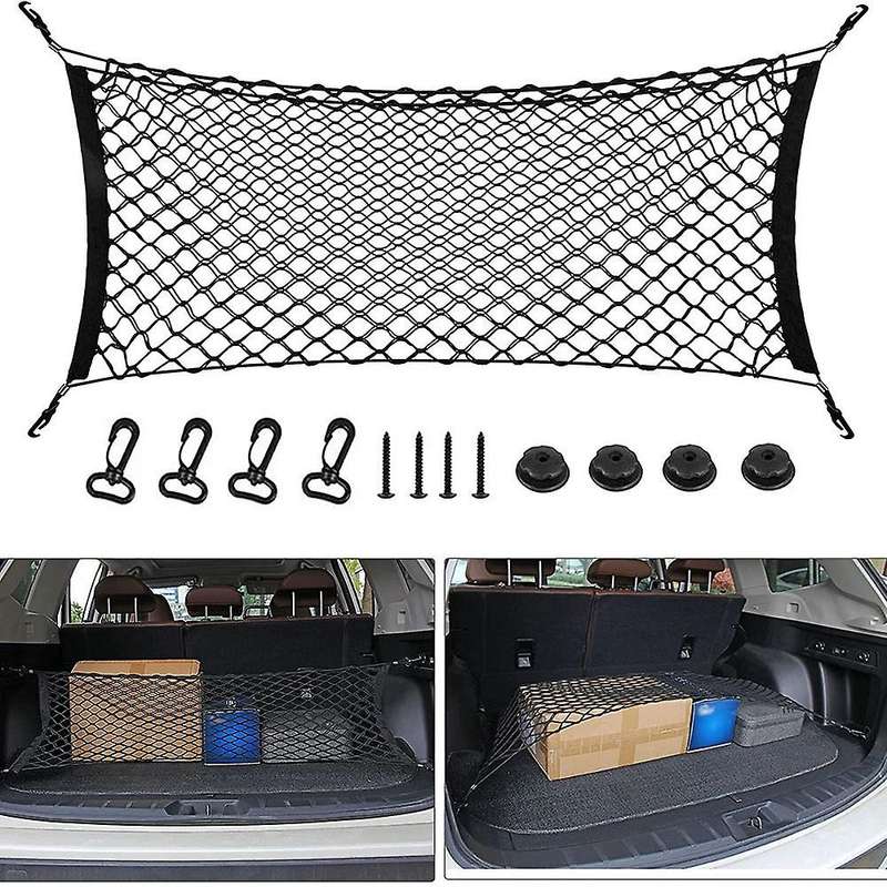 Rear Cargo Net, 35-48 Inch Envelope Style Cargo Trunk Net Tailgate