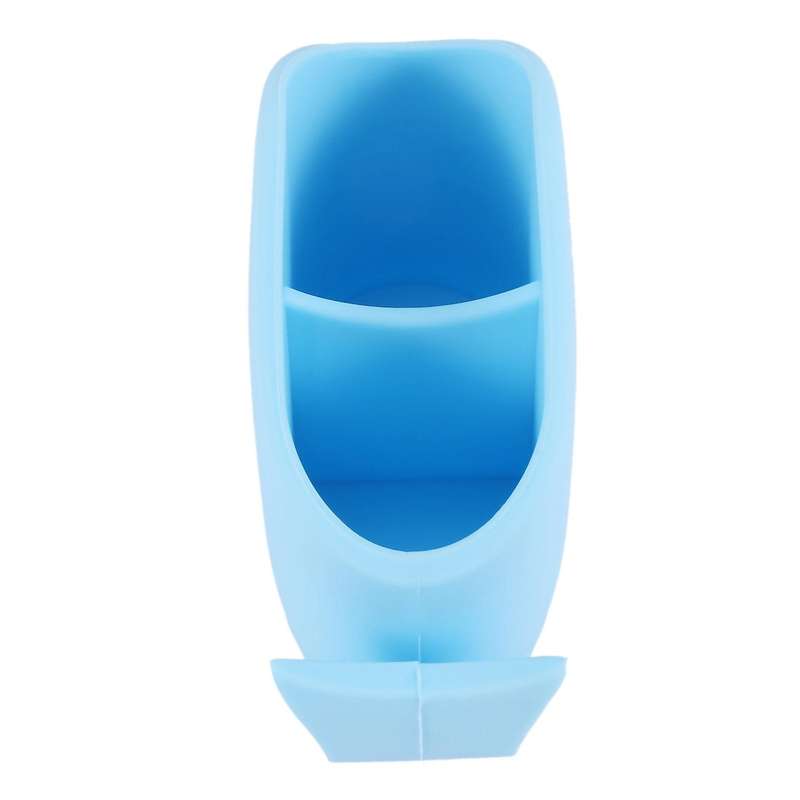Whale Silicone Toothbrush Holder for Kids, Blue