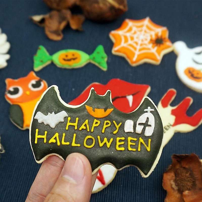 Halloween Cookie Cutters 15 Pcs, Stainless Steel for Cat,bat,ghost