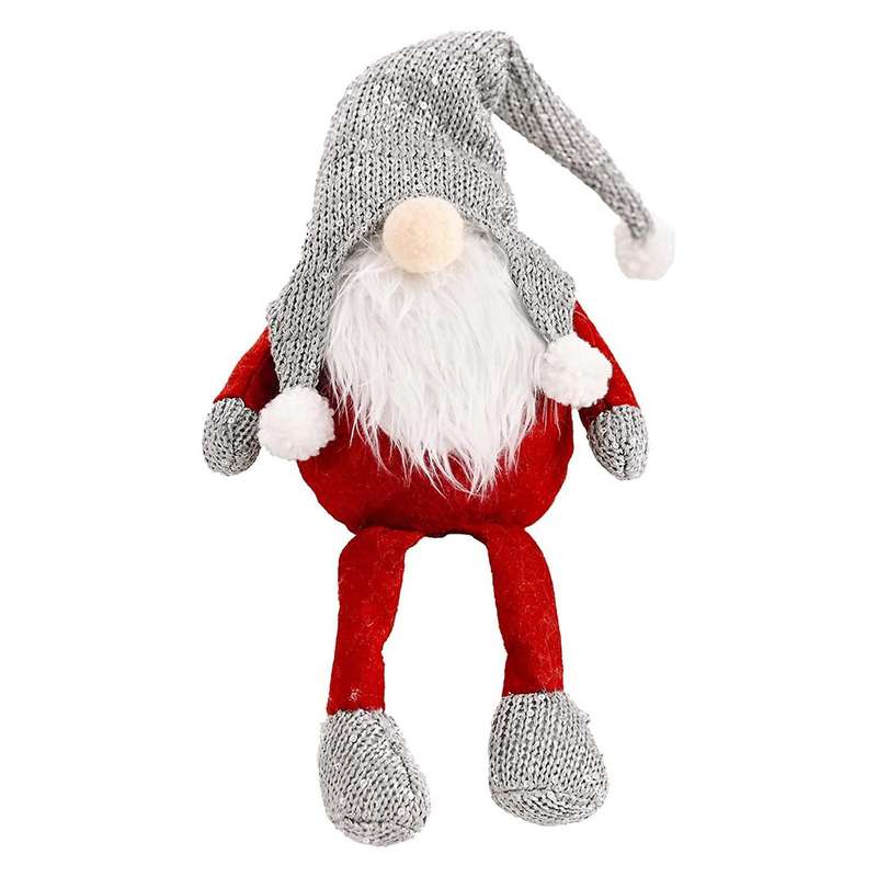Christmas Gnome Plush Gnome Decoration Faceless Doll Grey