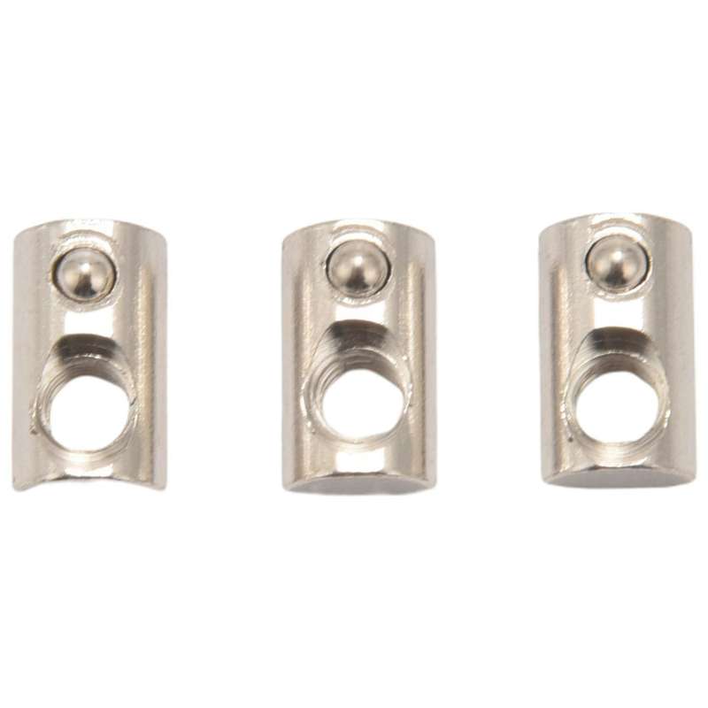 25 Pack 2020 Series M5 T Slot Nuts Roll-in Spring Ball with 6mm Slot