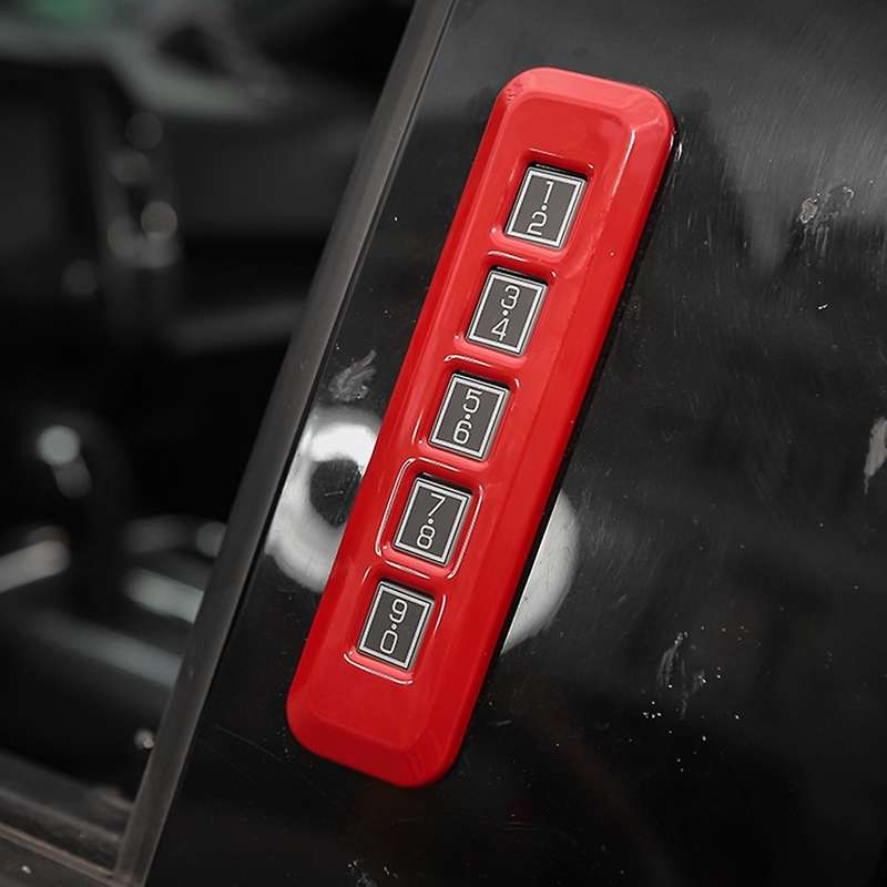 Door Password Code Lock Switch Button Frame Cover Red