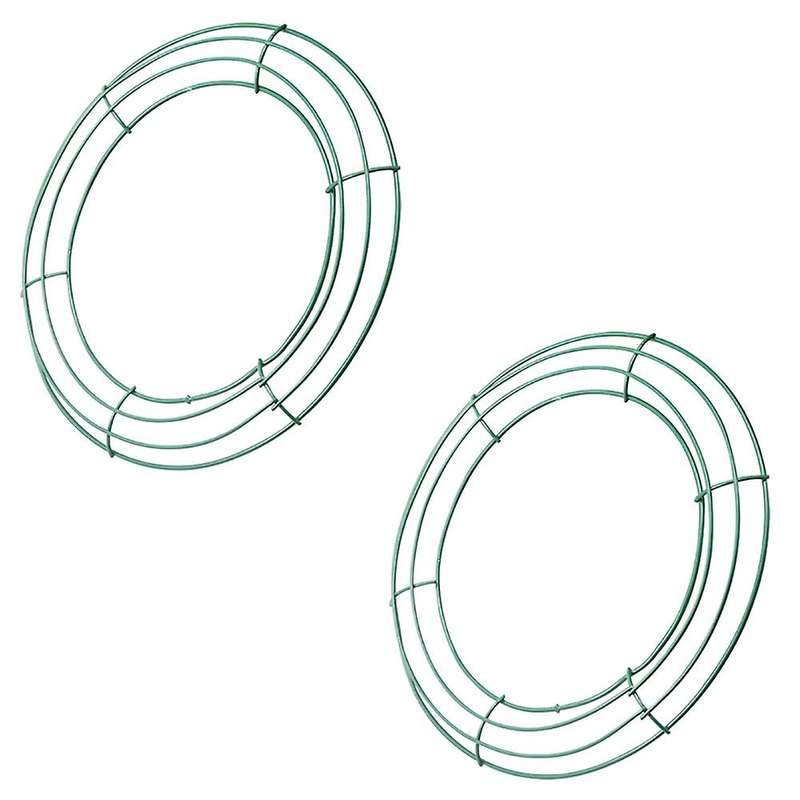 14 Inch Wire Wreath Frame Metal Round Wreath Form Making Rings
