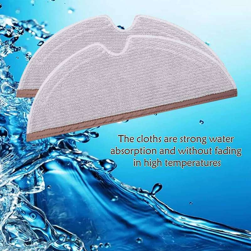 6 Mop Cloth for Roborock S4 S5 S6 E4 E20 E25 E35 S50 Mijia Robotic