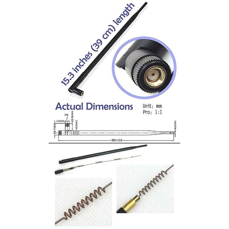 Wi-fi Long Range Dual Band 9 Dbi Antenna Rf Female Pigtail Antenna