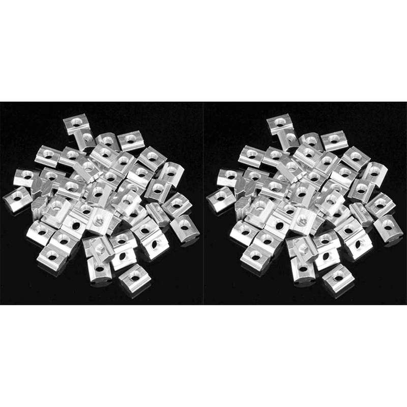 100pcs M5 T Sliding Nut Carbon Steel for 2020 Aluminum Profile