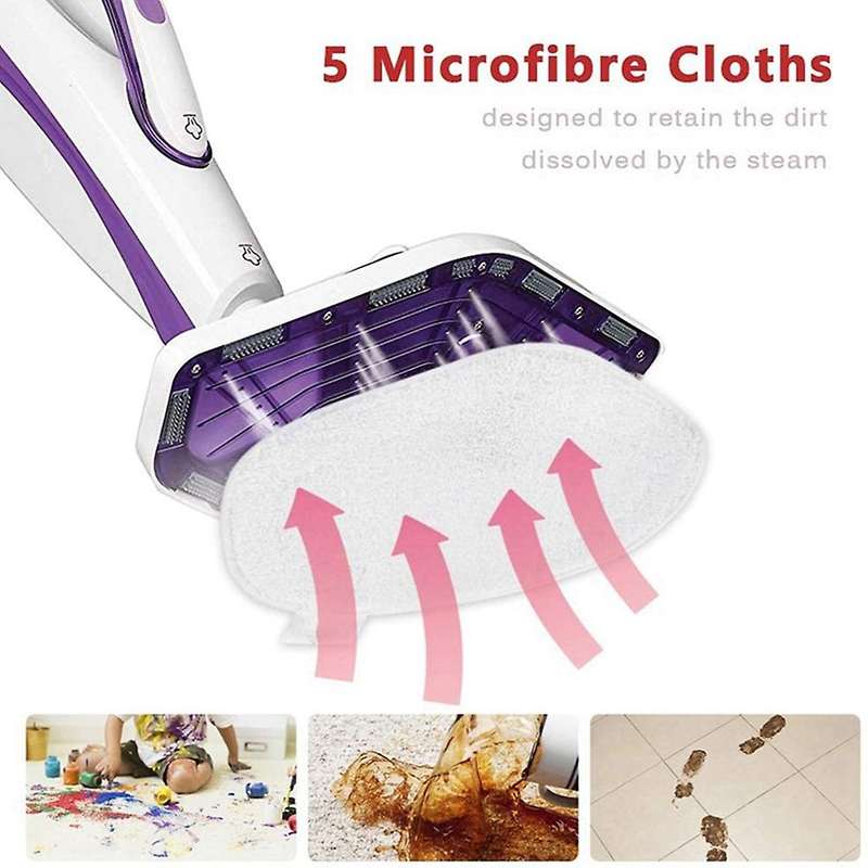 Washable Mop Cloths for Polti Vaporetto Paeu0332 Steam Vacuum Cleaner