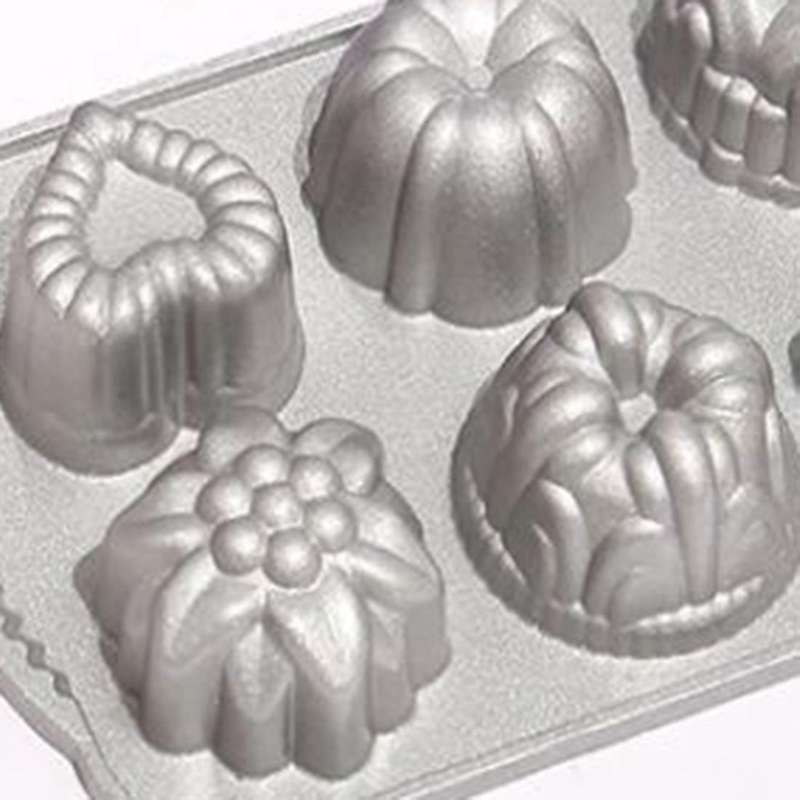 6 Different Shapes, Charming Combination,diy Cake Pan,silver