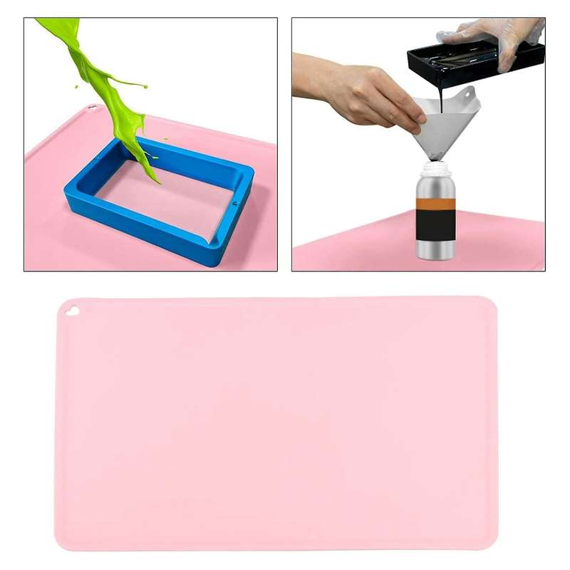 3d Printer 410 X 310mm Silicone Mat to Protect Work Surface - Pink