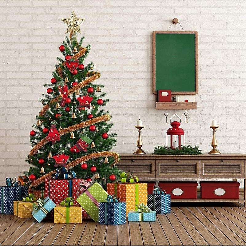 12pc Christmas Tree Decorations Rustic Christmas Stocking Decorations