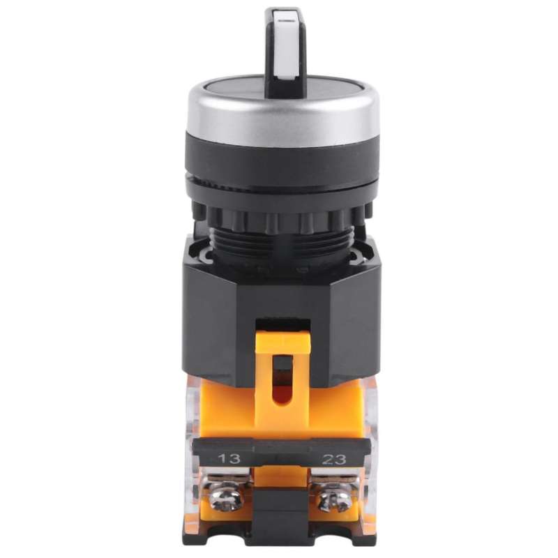 3-position Momentary Rotary Switch Long Handle 22mm Reset Switch