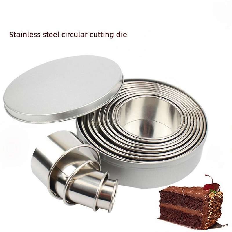 Round Cake Mould Rolling Mousse Ring Fondant Donut Biscuit Mould