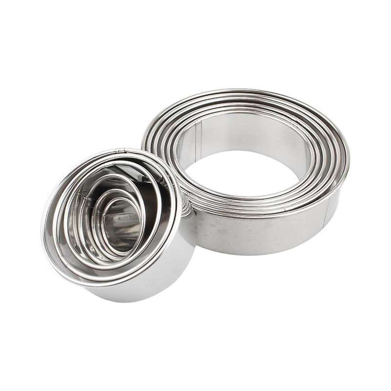 Round Cake Mould Rolling Mousse Ring Fondant Donut Biscuit Mould