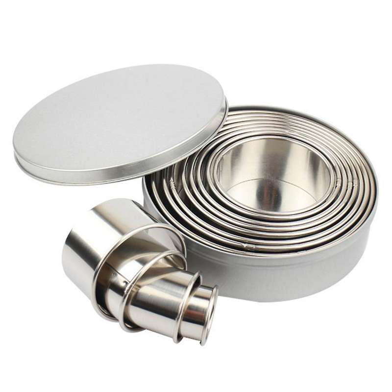 Round Cake Mould Rolling Mousse Ring Fondant Donut Biscuit Mould