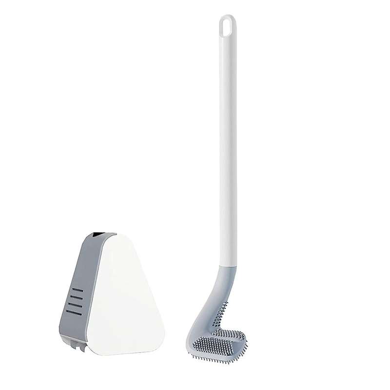 Long-handled Toilet Brush, Golf Brush Head Toilet Brush White