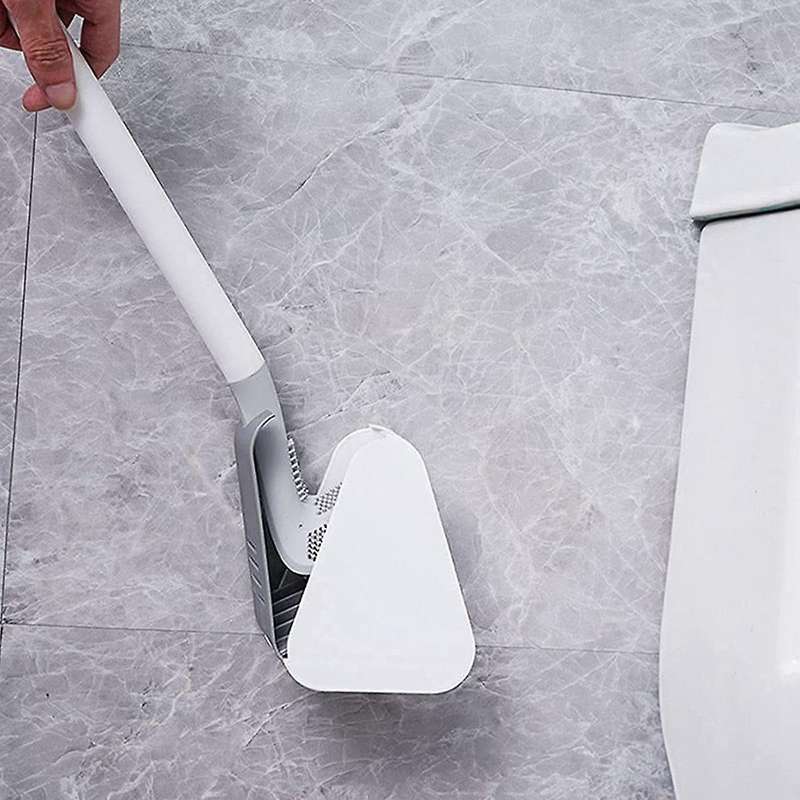Long-handled Toilet Brush, Golf Brush Head Toilet Brush White