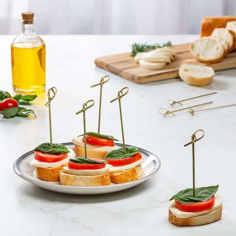 300pcs Bamboo Knot Picks Skewers, Cocktail Picks, Drinks Skewer