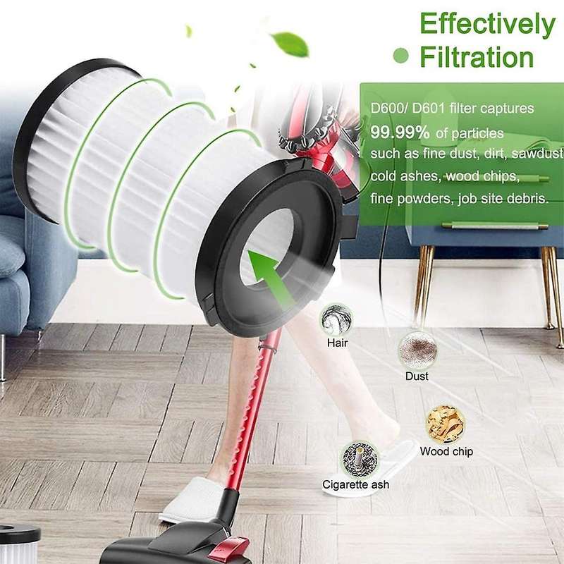 Moosoo D600 Hepa Filter D601 for Lwoly V600 Wired Vacuum Cleaner