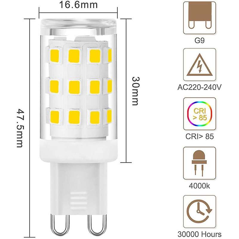 G9 Led Bulbs,3w Halogen Bulbs,g9 Socket Engergy Saving Led Lamp,5pack