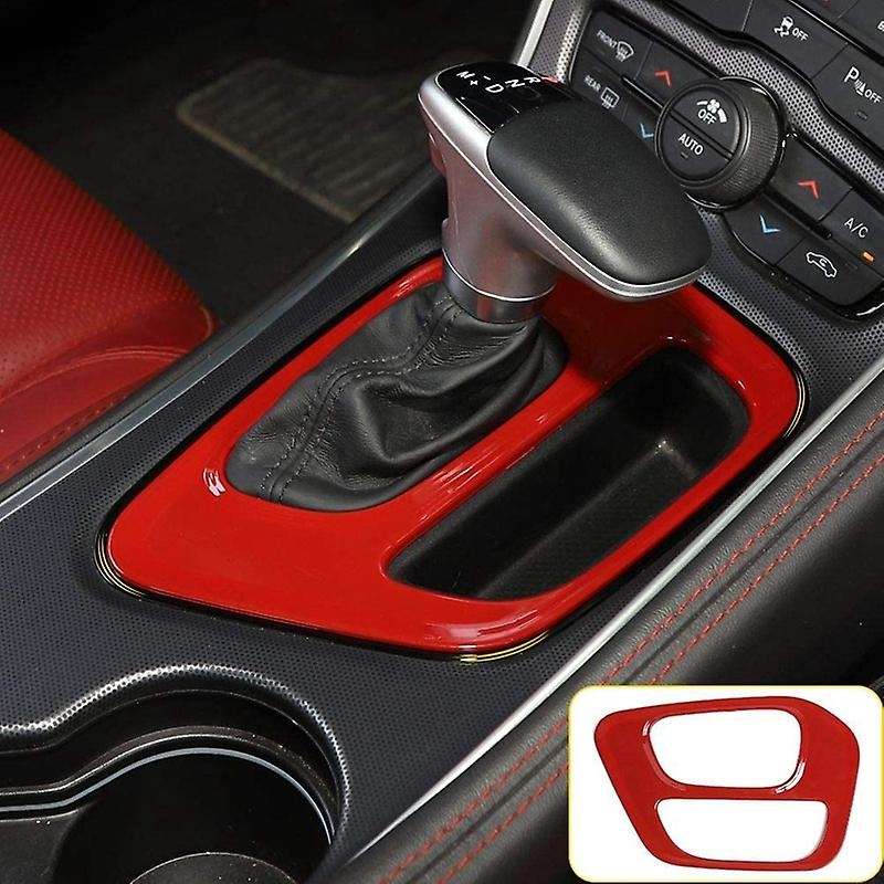 Gear Shift Panel Cover Trim for Dodge Challenger 2015-2020 (red)