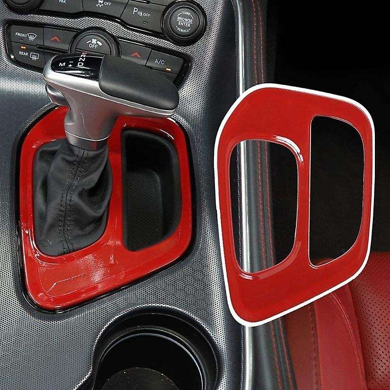 Gear Shift Panel Cover Trim for Dodge Challenger 2015-2020 (red)