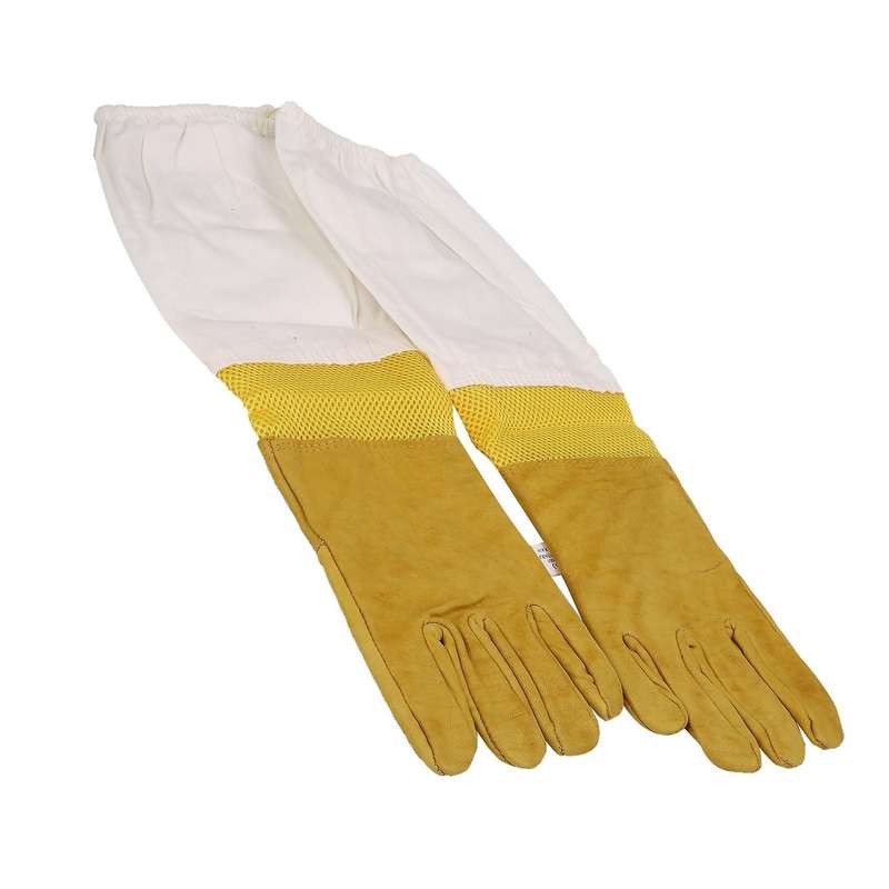 A Pair Protective Beekeeping Gloves Goatskin Beekeeping Equipment