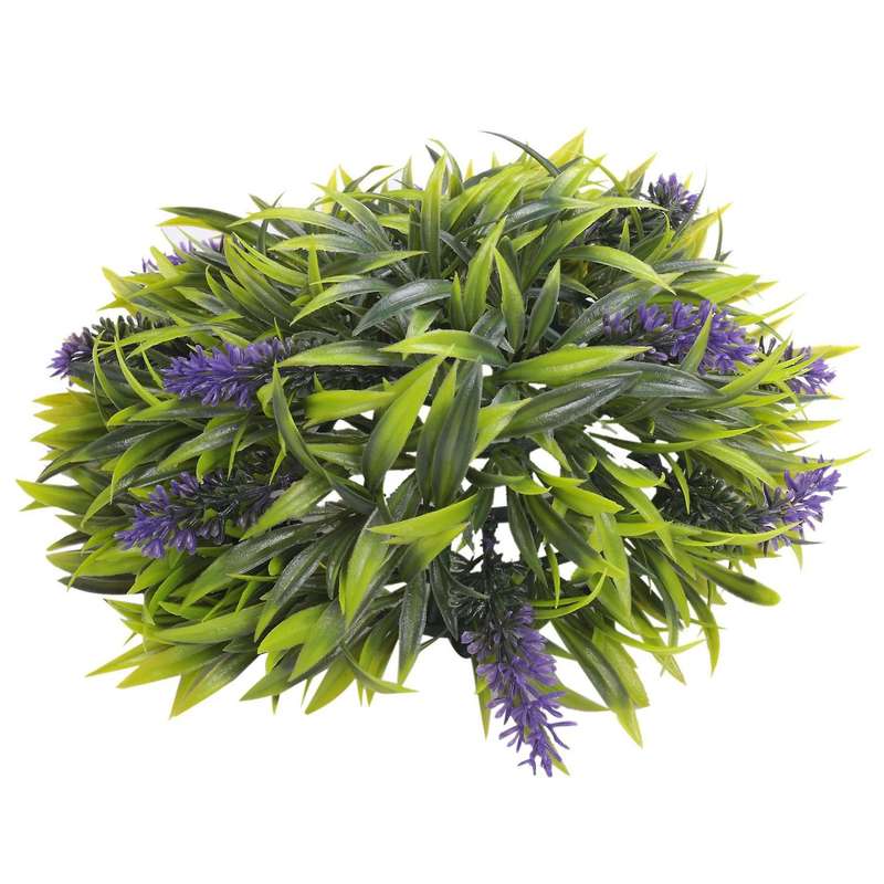 Hanging Topiary Ball Lavender Artificial Garden Decor Basket 25cm