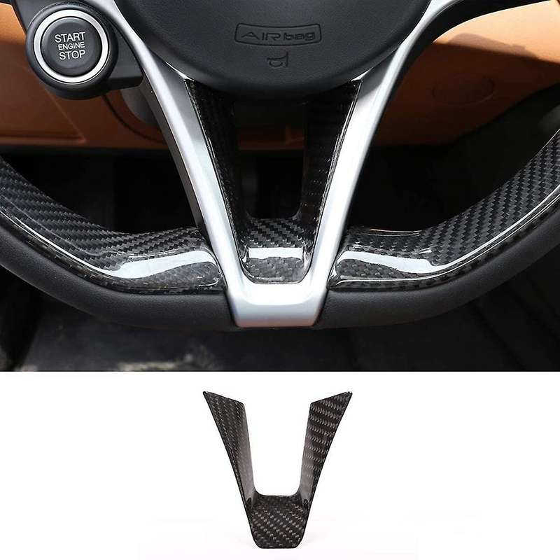 Steering Wheel Decoration Frame Cover Trim, Abs Carbon Fiber