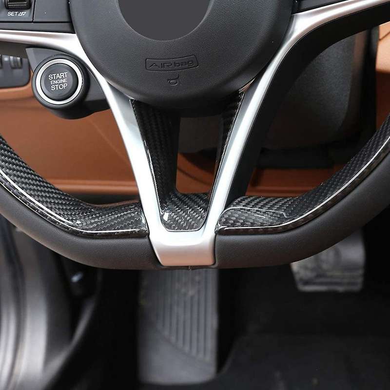Steering Wheel Decoration Frame Cover Trim, Abs Carbon Fiber