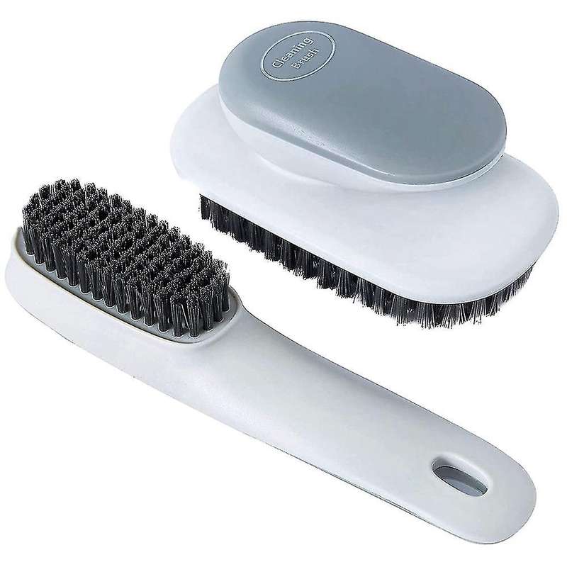 Scrub Brush Set,laundry Brush,household Cleaning Brushes Pack 2 Gray