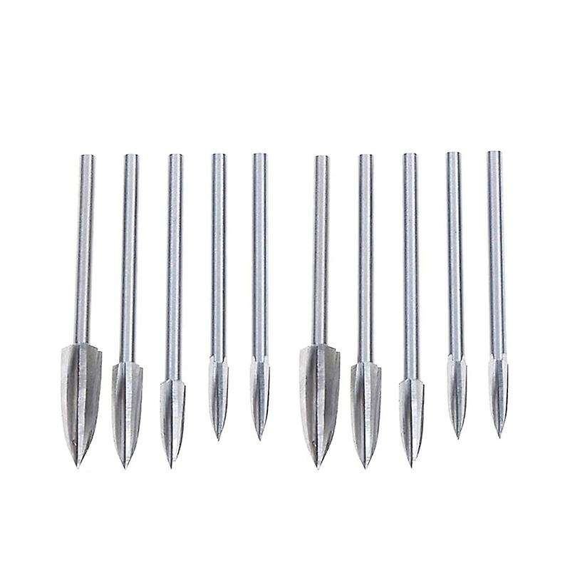 10 Pcs Engraving Drill Bit Set - with 3-8mm Drill Bit for Diy Carving