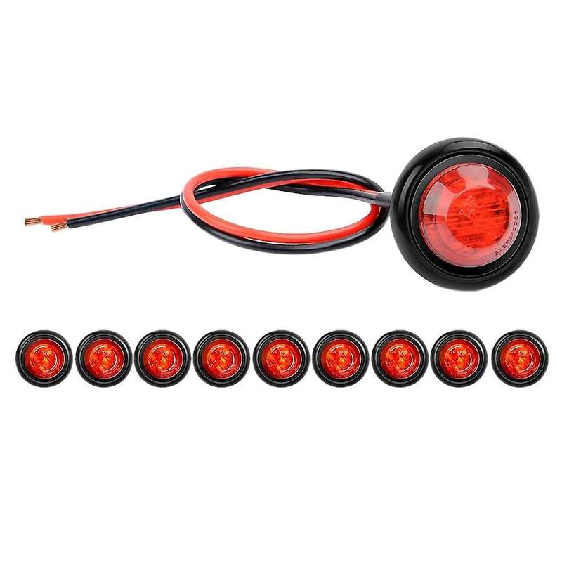 10pcs 3/4 Inch Round Led Lights Truck for Truck Rv Car Caravan