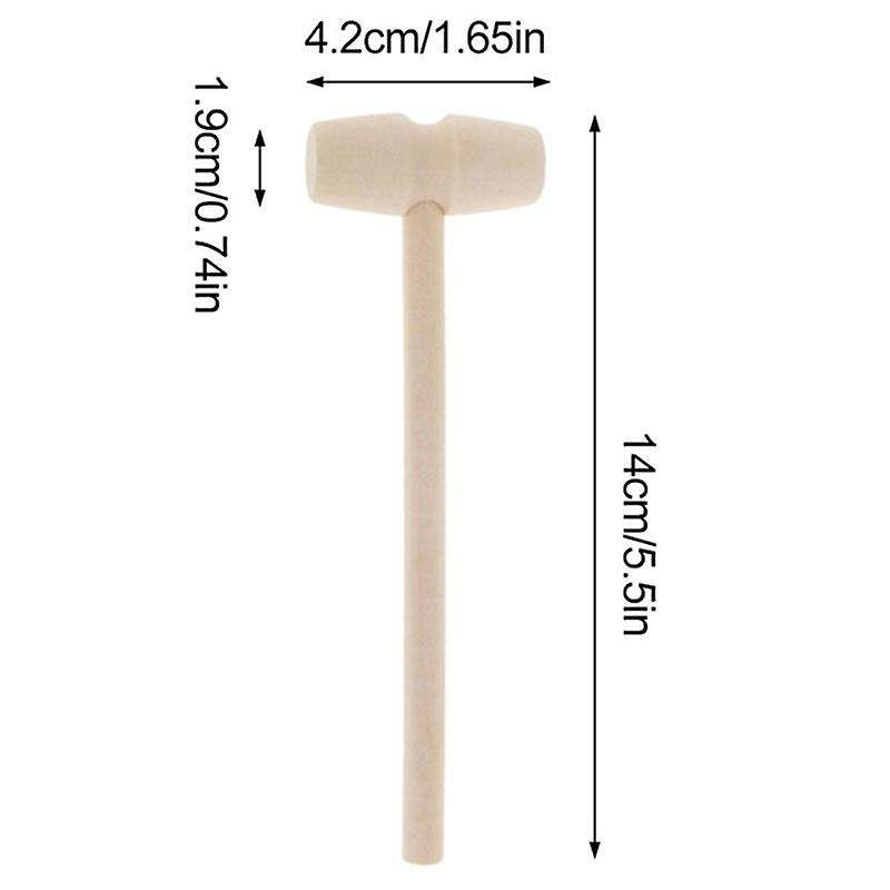 30pcs Mini Wooden Hammer for Lobster Crab and Other Shellfish,solid