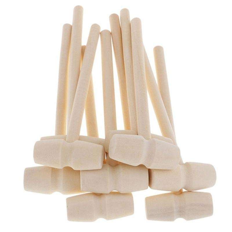 30pcs Mini Wooden Hammer for Lobster Crab and Other Shellfish,solid