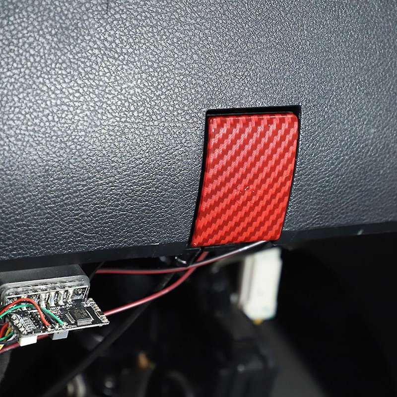 Front Cover Switch Trim for Dodge Ram 1500 2010-2017,red Carbon Fiber