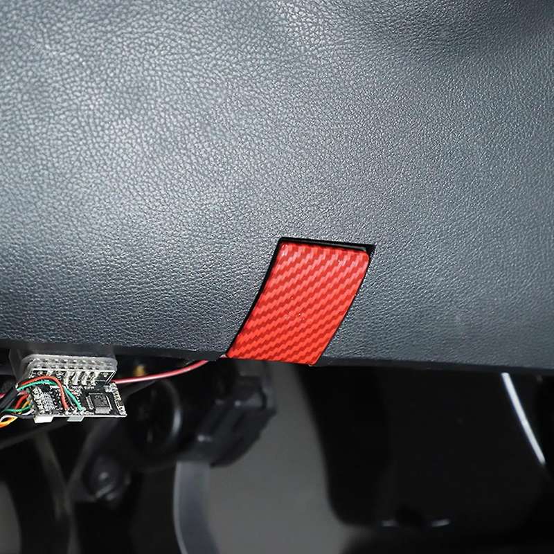 Front Cover Switch Trim for Dodge Ram 1500 2010-2017,red Carbon Fiber