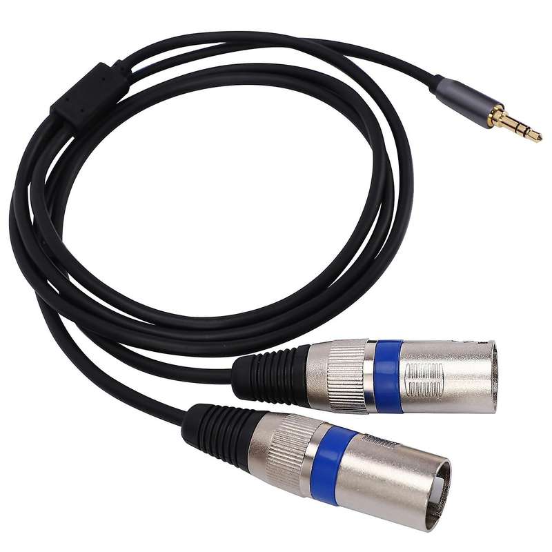 Multi-function Male Jack to Double Xlr Extension Cable 6.35/3.5mm 3m