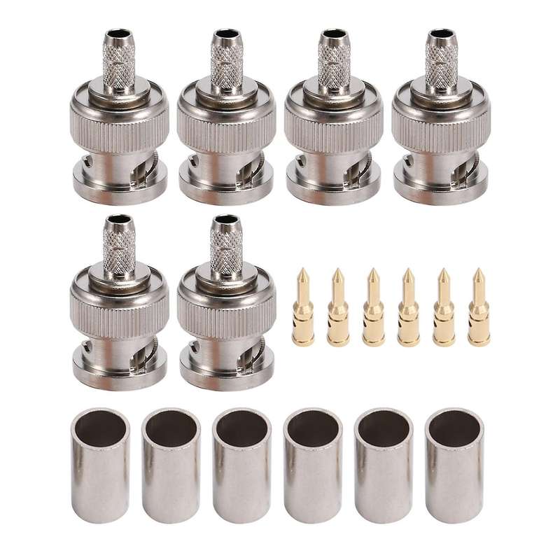 Rf Connector Bnc-j-3 Bnc-1.5 Male Head 50 Ohm Pure Copper