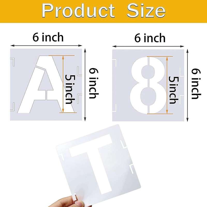 46-piece Letter Template Symbol Digital Craft Template,reusable D
