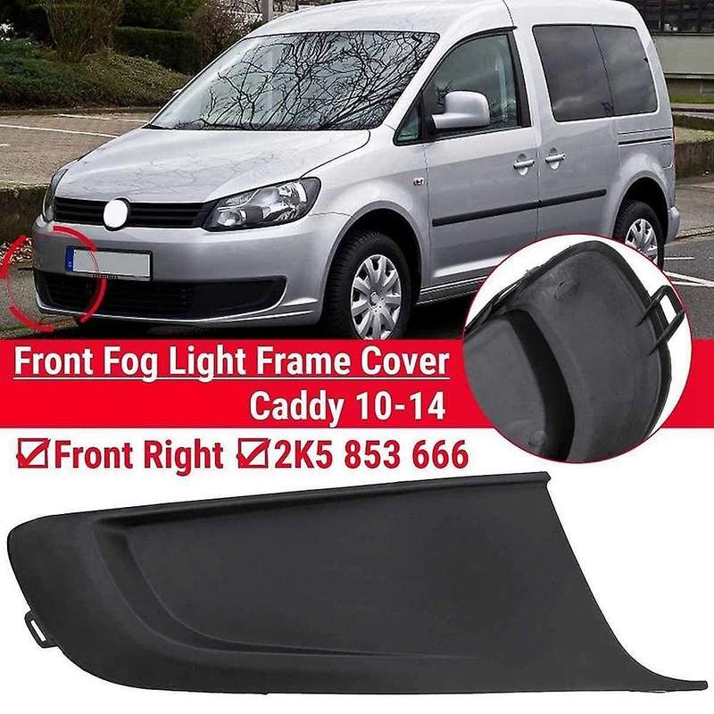 Car Front Right Bumper Fog Light Grille Cover for Caddy Mk Iii Touran