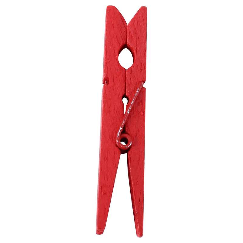 3-inch Large Natural Colorful Wooden Clothespins, Set Of 50 Pins