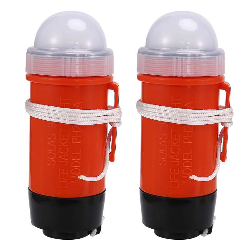 2pcs Led Life Jacket Emergency Light Surf Life Jacket Light Dry Power