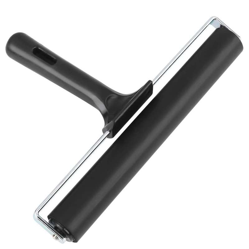 Rubber Roller Paste Roller Paint Roller Ink Tool, 8 Inch Roller