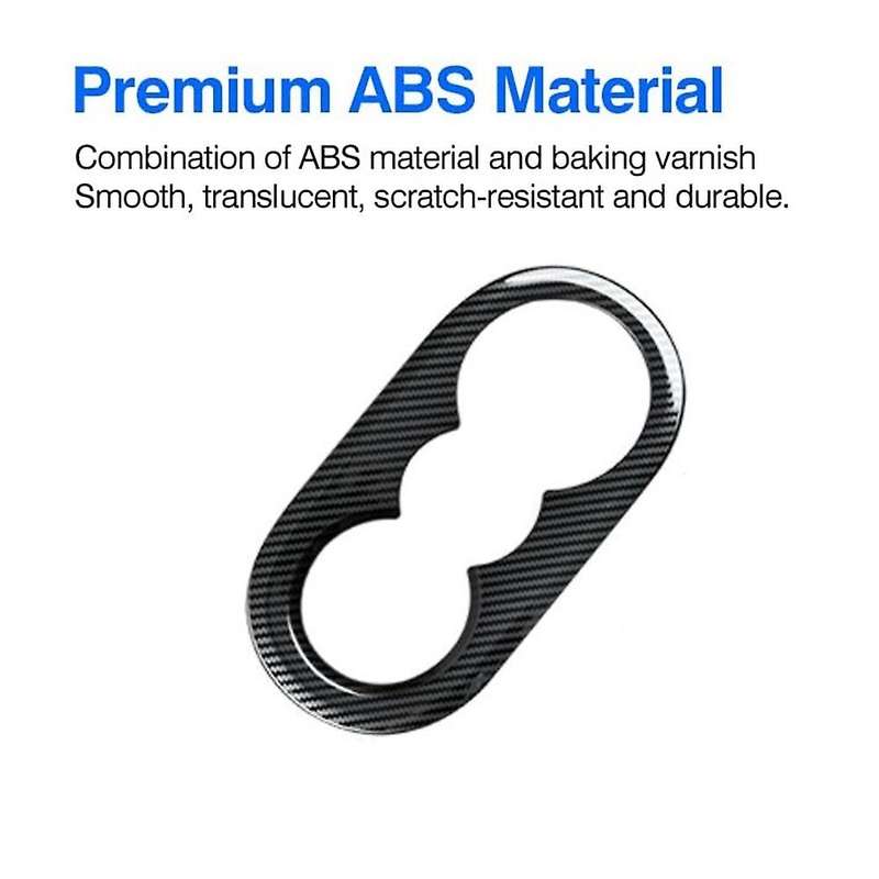 For Id.4 Id4 2021 Carbon Fiber Abs Car Rear Water Cup Holder Cover