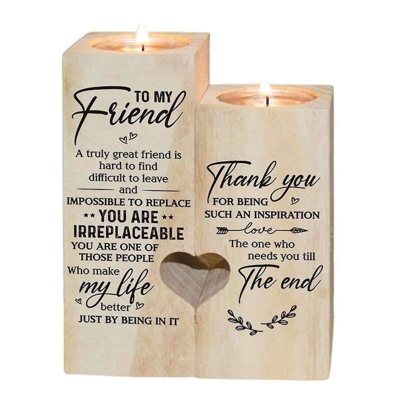 Best Friend Candle Holder -you Are Irreplaceable, Make My Life Better