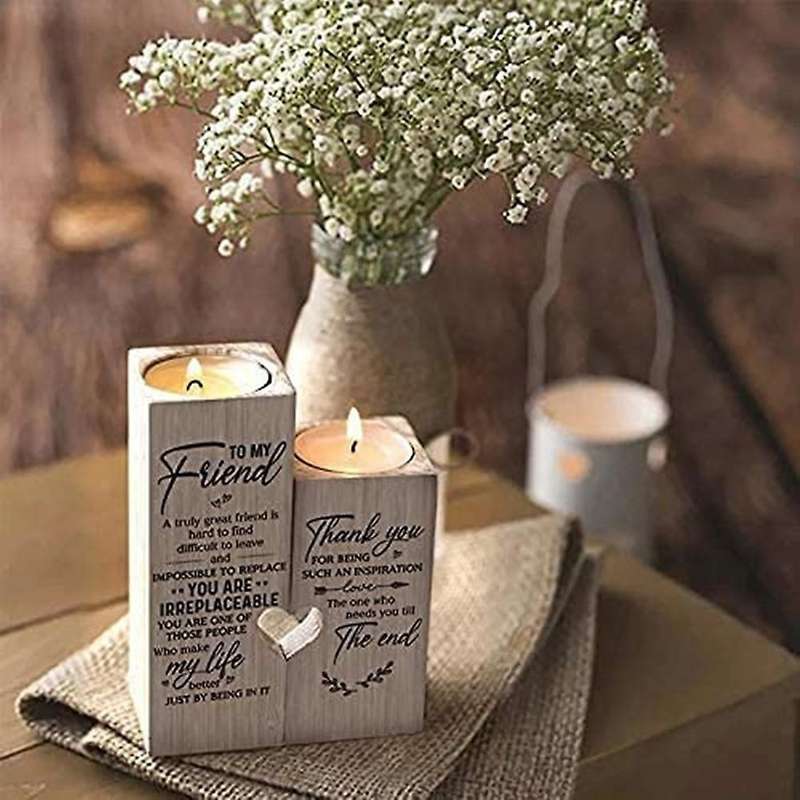 Best Friend Candle Holder -you Are Irreplaceable, Make My Life Better