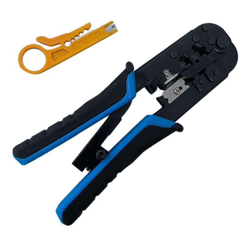 Rj45 Crimping Tool Rj45 Network Cutting Tools 8p Crimper Cutter -blue