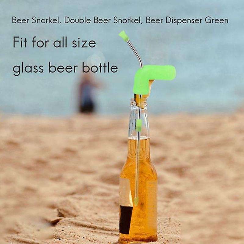 Beer Snorkel, Double Beer Snorkel, Beer Dispenser Black